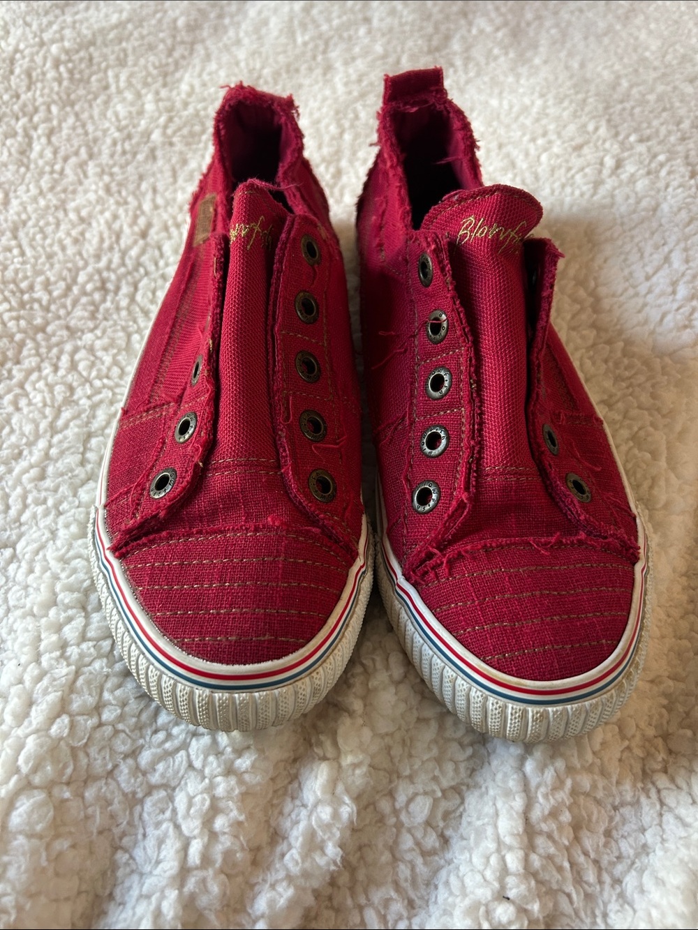 Size 10 Red Blowfish Sneakers